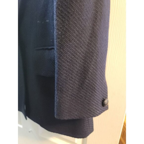 anne klein ii Vintage Wool Cashmere Jacket Coat Size 10. Nwt. Navy Blue. - Picture 4 of 14